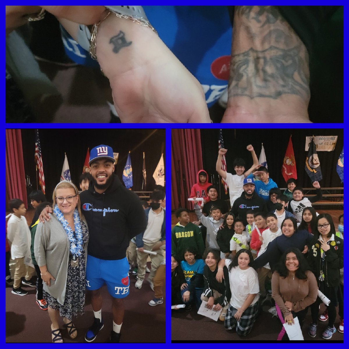 Fellow Gemini ♊️  and <a href="/nbpschools/">New Brunswick Public Schools</a> alumni and 2 time Super Bowl Champion, <a href="/jcasillas52/">Jonathan Casillas</a> came to invite our students to his football camp! #allin4nb <a href="/NBPSRoosevelt/">Roosevelt Elementary</a>