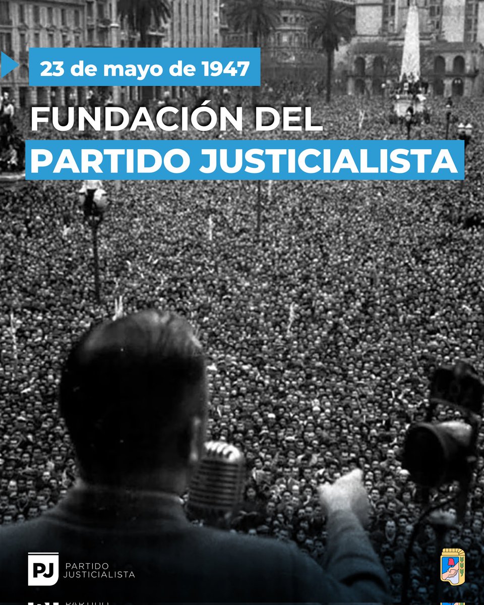 Hace 76 años nacía el Partido Justicialista. Desde entonces trabajamos cada día para construir un país con justicia social, soberanía política e independencia económica.

"El Gobierno Justicialista es aquel que sirve al pueblo, que no sirve otro interés que el del pueblo".
✍️ JDP