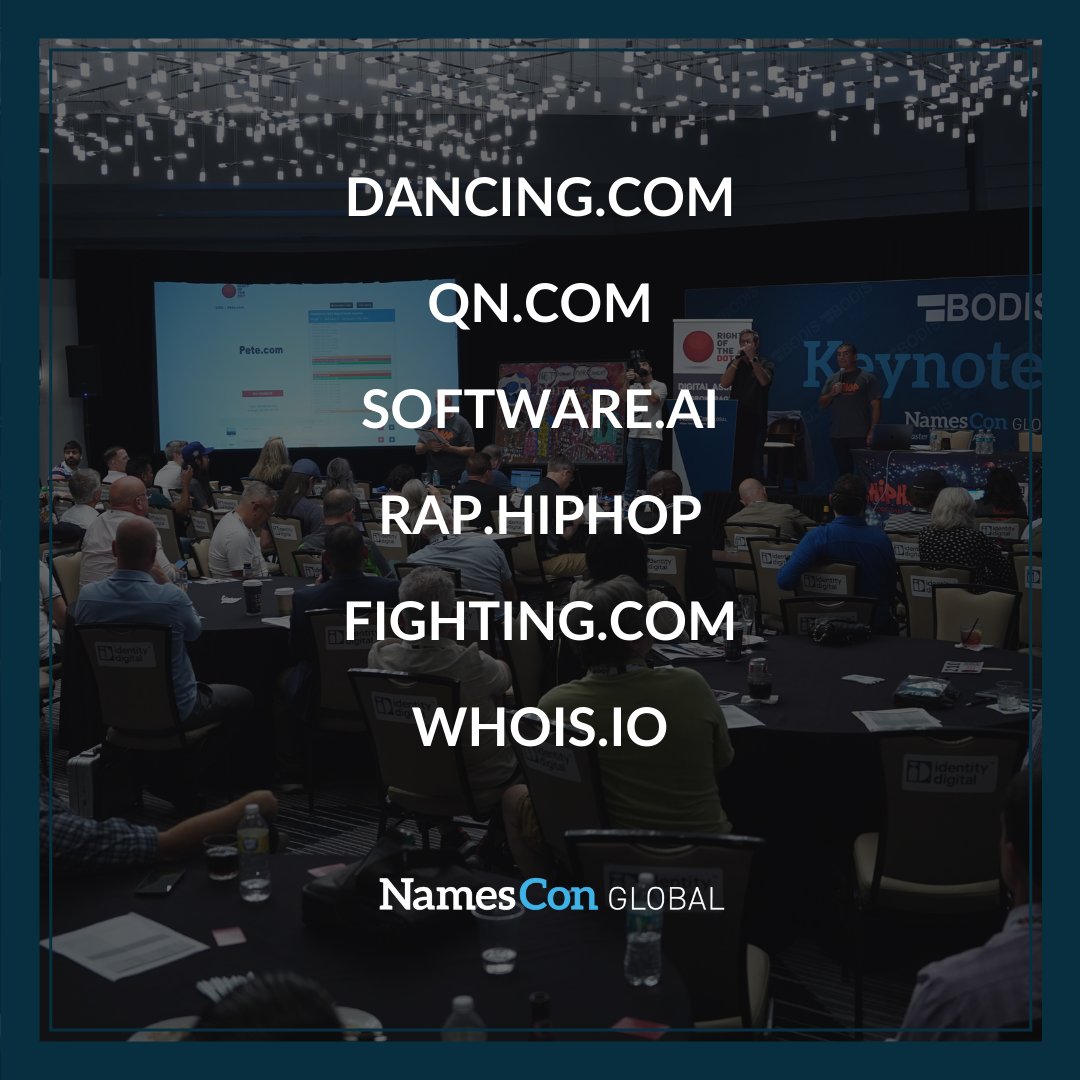 NamesCon's tweet image. #NamesCon2023, the premier #domainname industry event, features a premium #domainauction! Add value to your portfolio &amp;amp; network with industry leaders. Don&apos;t miss out! Register now: eventbrite.com/e/namescon-glo… 🔥💻
