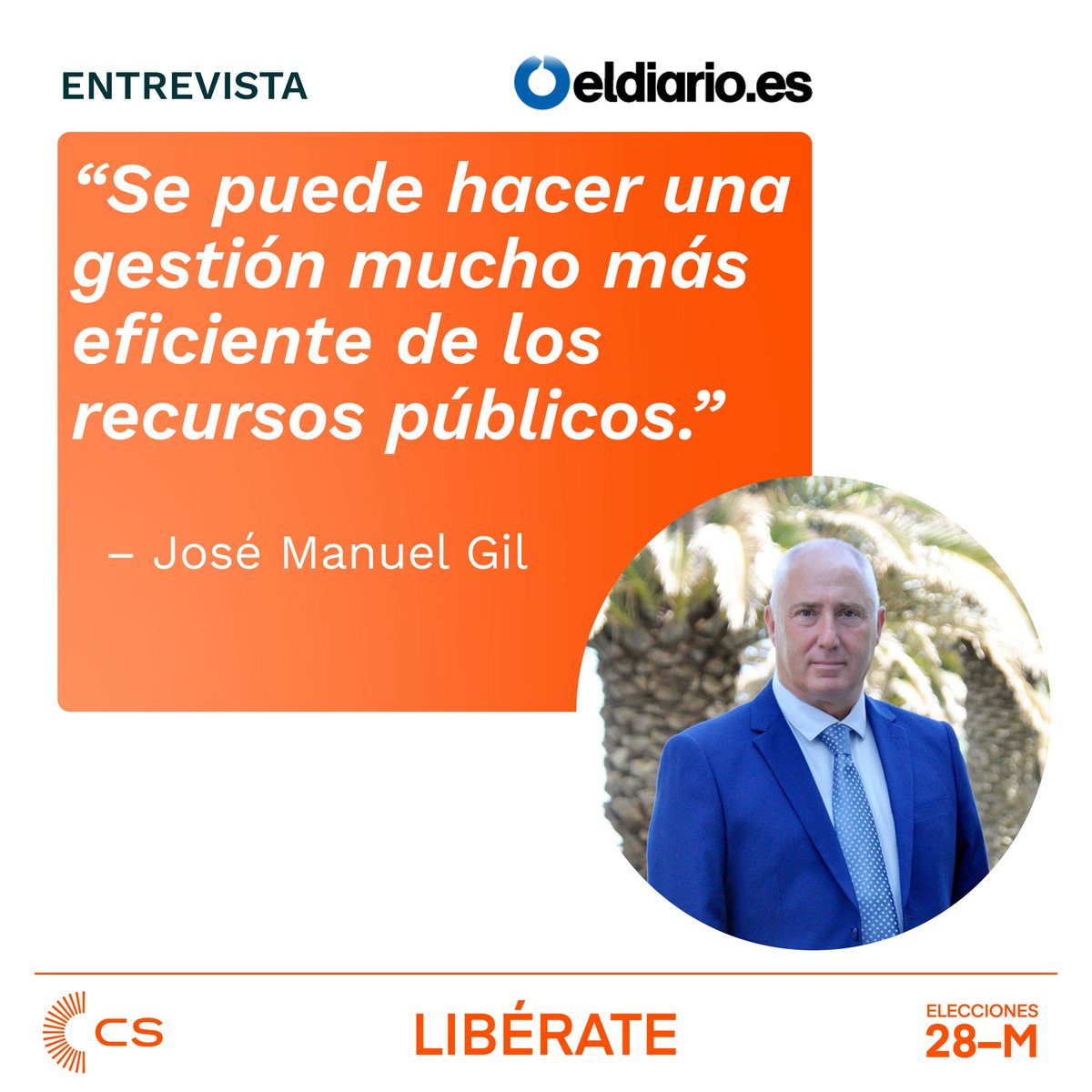 Cs_Euskadi's tweet photo. 📰 No te pierdas la entrevista que @eldiarioeus ha hecho a @josem_gil3

"Queremos asegurar que en España haya un partido liberal de centro potente, capaz de establecer alianzas a derecha y a izquierda con el objetivo de moderar sus posiciones" 

➕ https://t.co/RRNVv18eBW https://t.co/KQApxnA8Pg