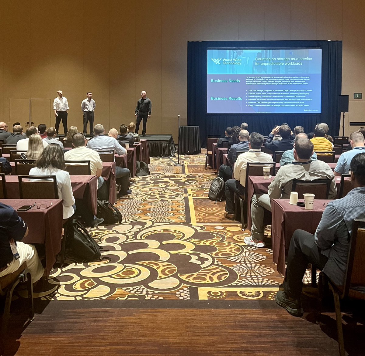 wwt_inc's tweet photo. Great to see everyone this morning at Marty’s session! #DellTechWorld https://t.co/V3h2RcHTm7