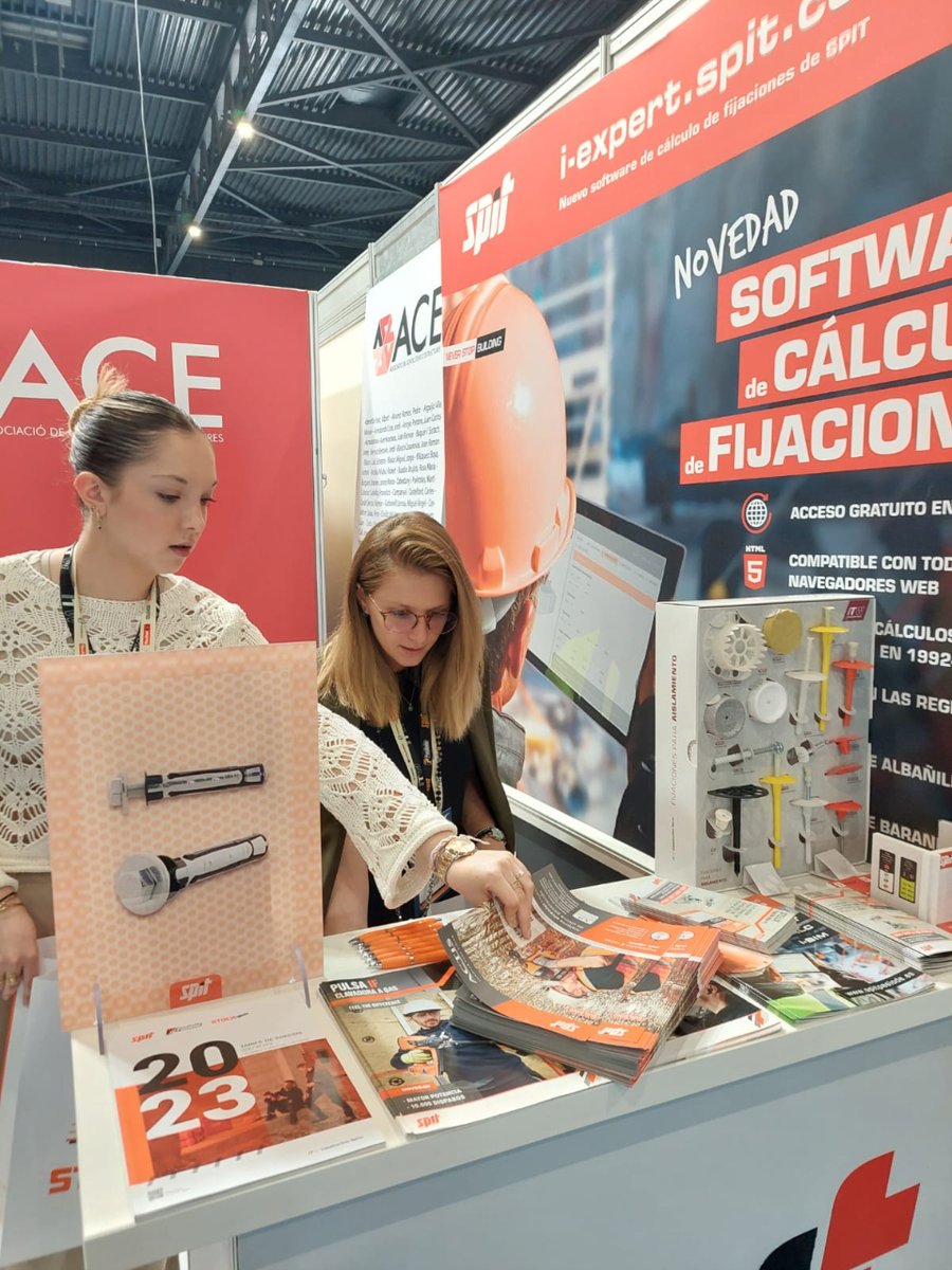 SPITAndorra's tweet photo. 👍👉Avui comença #Construmat 2023 fins el 25 de maig.

La trobada internacional del sector de la #construcció.

Us esperem en recinte Gran Via, Pavelló 1, Estand C45, espai ACE - @Con_Estructures 

#construmat #spit #paslode #itwconstructioniberia #itw https://t.co/Y06Q9Qmb2r