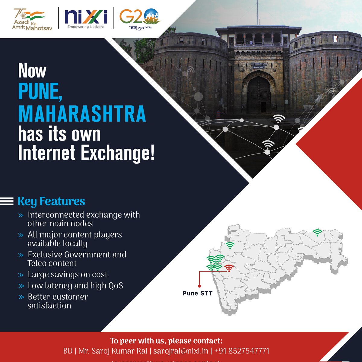 inregistry's tweet photo. New cities, new opportunities, and new exchange points. Come and be a part of this diversifying network.

For more information, visit https://t.co/Wh6DroY89e

Our Tariff Policy: https://t.co/Rkx1oWdBiB

#Pune #India #NationalInternetExchangeofIndia #Internet #Technology #ISPs https://t.co/oXN1XhGq01