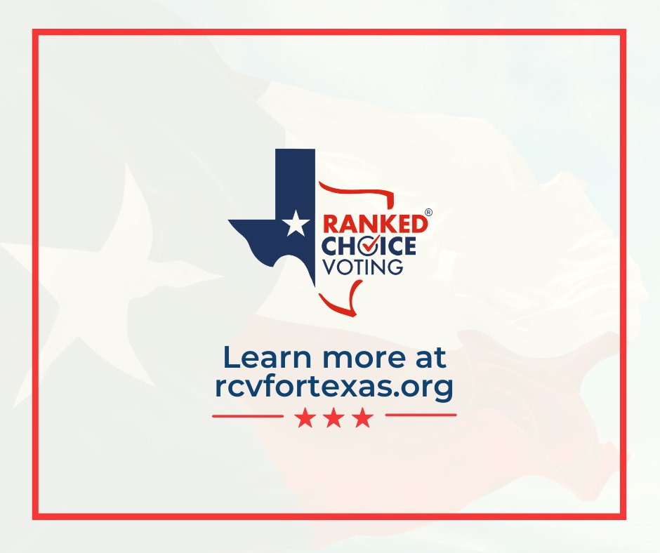 By the people and for the people!
Ranked Choice Voting makes the will of the people heard! Give us a like and share to learn more!

l8r.it/0ewH 

#RCVforTX #RCV #FairVote #VoteReform #texas #votetexas #vote #texasdemocrats #bipartisan #texaslege #Rankedchoicevoting