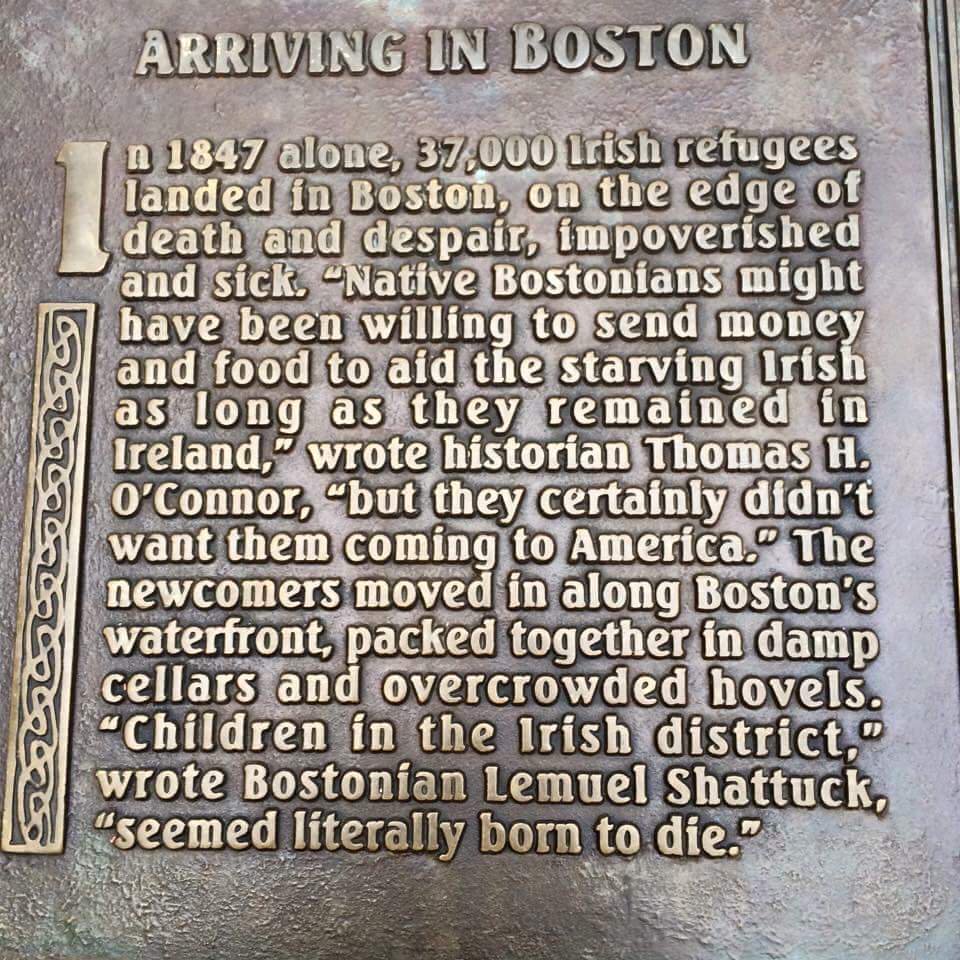 Every one of us has a family member who had to emigrate. Every Irish family has a story about a relative living overseas. It's in our nature to seek a better life elsewhere and to harbour those seeking a better life here.

Everything else is anti-Irish. Imported racist nonsense.