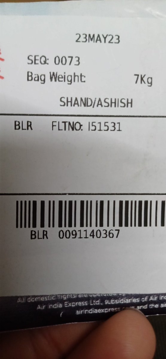AshishShand's tweet photo. @BLRAirport I forgot one luggage at T2 today. Please help in claiming it. https://t.co/zDdi0NOKzM