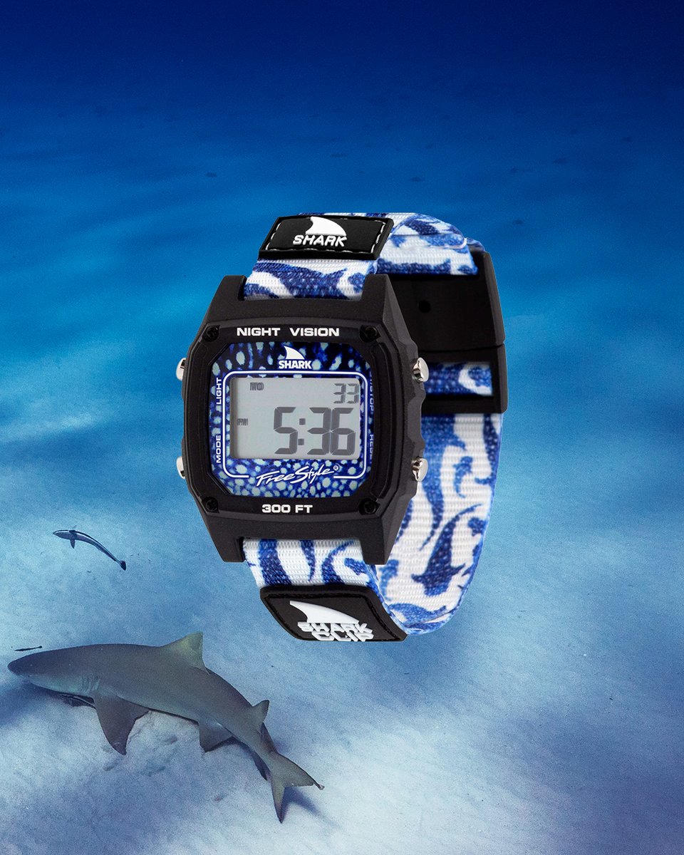 freestyle_watch's tweet photo. It's here! 🦈 The limited-edition @oceanramsey x @freestylewatches #sharkwatch, Lelewa’a Cove!

#oceanramsey #myfreestylewatch #helpsavesharks #marineconservation #sharklove https://t.co/fdJluZtZSP https://t.co/eGFMBEaNa3