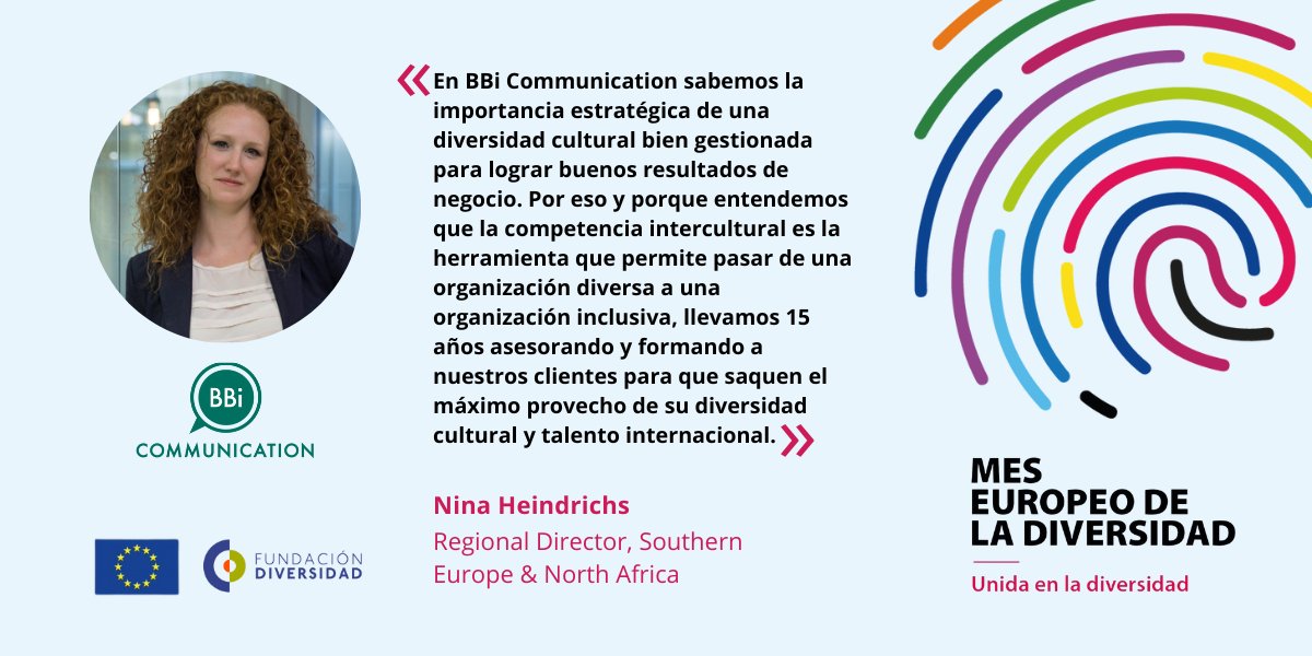 Fund_Diversidad's tweet photo. 🚀 ¡@BBiSpain se suma a la tercera edición del #MesEuropeodelaDiversidad!   

👀 ¡Sumarte a esta iniciativa! Es una gran oportunidad para visibilizar los beneficios de la #diversidad y la #inclusión en el ámbito laboral.  

👉🏼 Más info: https://t.co/UlKNmuyIOd

#EUDiversityMonth https://t.co/pph2AOlp8t