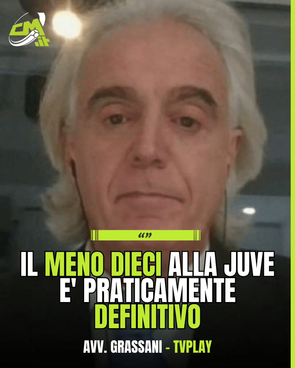 calciomercatoit's tweet image. ⚽️🚨L'avvocato #Grassani parla così a @tvplayofficial della penalizzazione della #Juventus in questo campionato di #SerieA