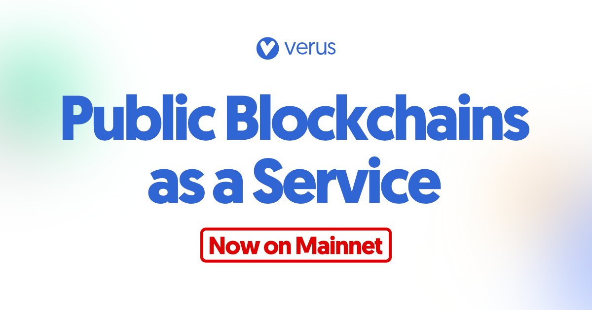 🎉 #PBaaS is now fully activated on Verus mainnet.

Any person or organization can now use the most revolutionary L0/1 cryptocurrency protocol to build businesses.

Launch connected blockchains, currencies, fractional and multi-reserve currencies without any coding needed!🤯 /1