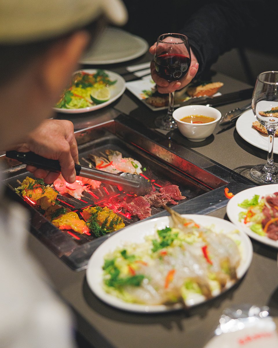 Our secret subterranean hideaway is where it’s at!

Fitted with infrared grills so you can join in on the fun of cooking, and truly appreciate each ingredient and the delicious feast they create together! 🥢 #VietnameseGrill #Shoreditch