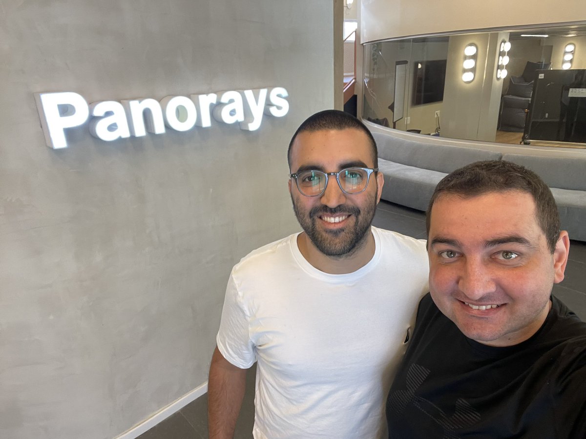 demibenari's tweet photo. Great to have you at @panorays dear Gal Ben David and hear about the exciting stuff of #PointFive, I’m sure you’ll BOOOM together with @arvatz on the next best thing ❤️🙌
Now it’s kind of a #CyberSelfie lol every meeting with you is inspiring like always 🦾 https://t.co/c1ZJqZOXqH