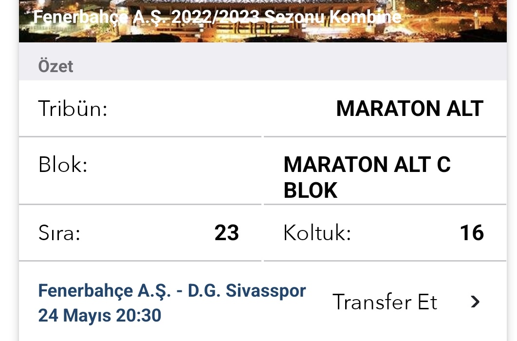 Arkadaşlar maça gidemediğim için 1 arkadaşa hediye ediyorum biletimi .Stadın içinden izlersiniz 😉 Perşembe günü saat 12:00 da açıklayacağım .. #kombinedevir #kombinedevret #fenerinmaçıvar #fenerbahçebilet #Fenerbahce #fenerbahcebiletdevir #biletdevir #biletarıyorum #macbileti