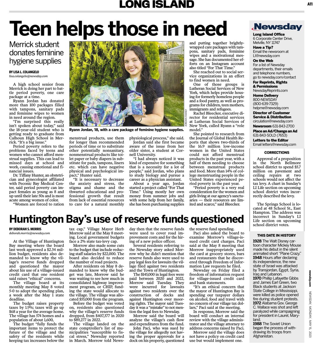 Period poverty isn’t pretty. But the care packages created by HS senior Ryann Jordan certainly are! As are the accompanying messages.

The asylum seekers we serve at our Brooklyn sanctuary have welcomed them.

#PeriodPoverty <a href="/lisalcolangelo/">Lisa L. Colangelo</a> <a href="/Newsday/">Newsday</a> 

nwsdy.li/3ol9VWj