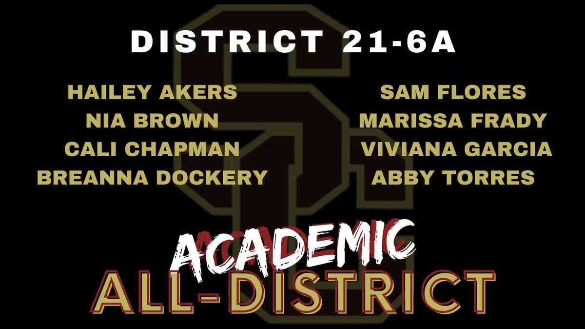 HUGE CONGRATS  to these BULLDOGS for earning the honor of being selected to the ACADEMIC ALL-DISTRICT TEAM!!

#STUDENT-Athlete

<a href="/HaileyAkers2/">Hailey Akers</a>  <a href="/sammmmflores/">Samantha Flores</a>  @calichapman2025  <a href="/NiaBrown2023/">Nia Brown</a>  <a href="/Breanna_2025/">Breanna Dockery</a>  
<a href="/HumbleISD_SCHS/">Summer Creek High</a>