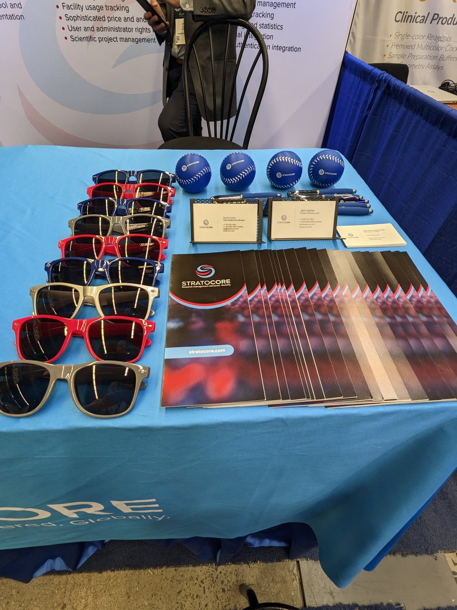 arber_dave's tweet photo. #CYTO2023 in #Montreal is in full swing on Tuesday! 
Drop by booth #227 to meet the team, talk about your facilities and grab some swag!😎
#corefacility #sharedresources #roi #costrecovery #streamlineoperations #SaaS https://t.co/48eoiTlXml