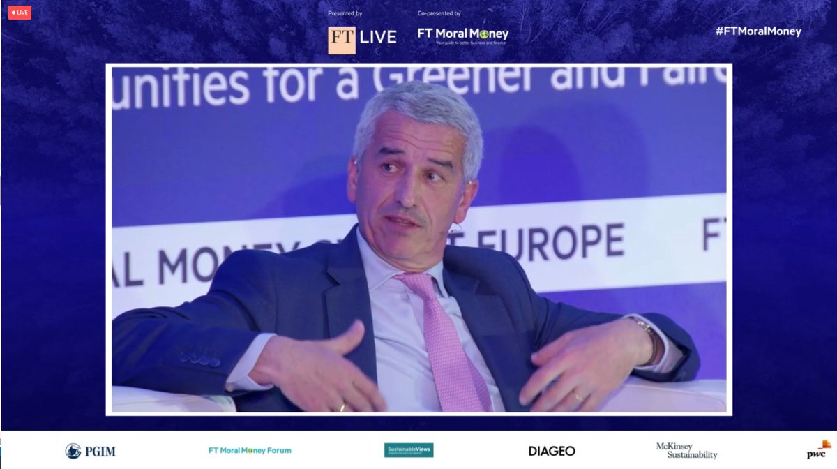 'I have a dream: that authorities on both sides of the Atlantic won't compete, but coordinate when it comes to ESG reporting. As it's the companies that will suffer if they don't.'

Eric de Montgolfier @InvestEuropeEU CEO live at #FTMoralMoney