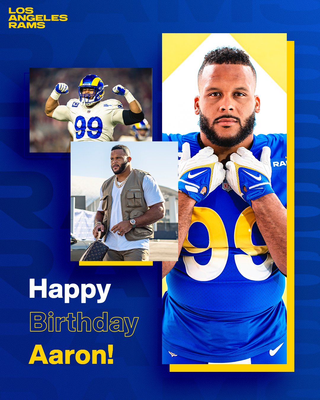 Happy birthday Aaron Donald 