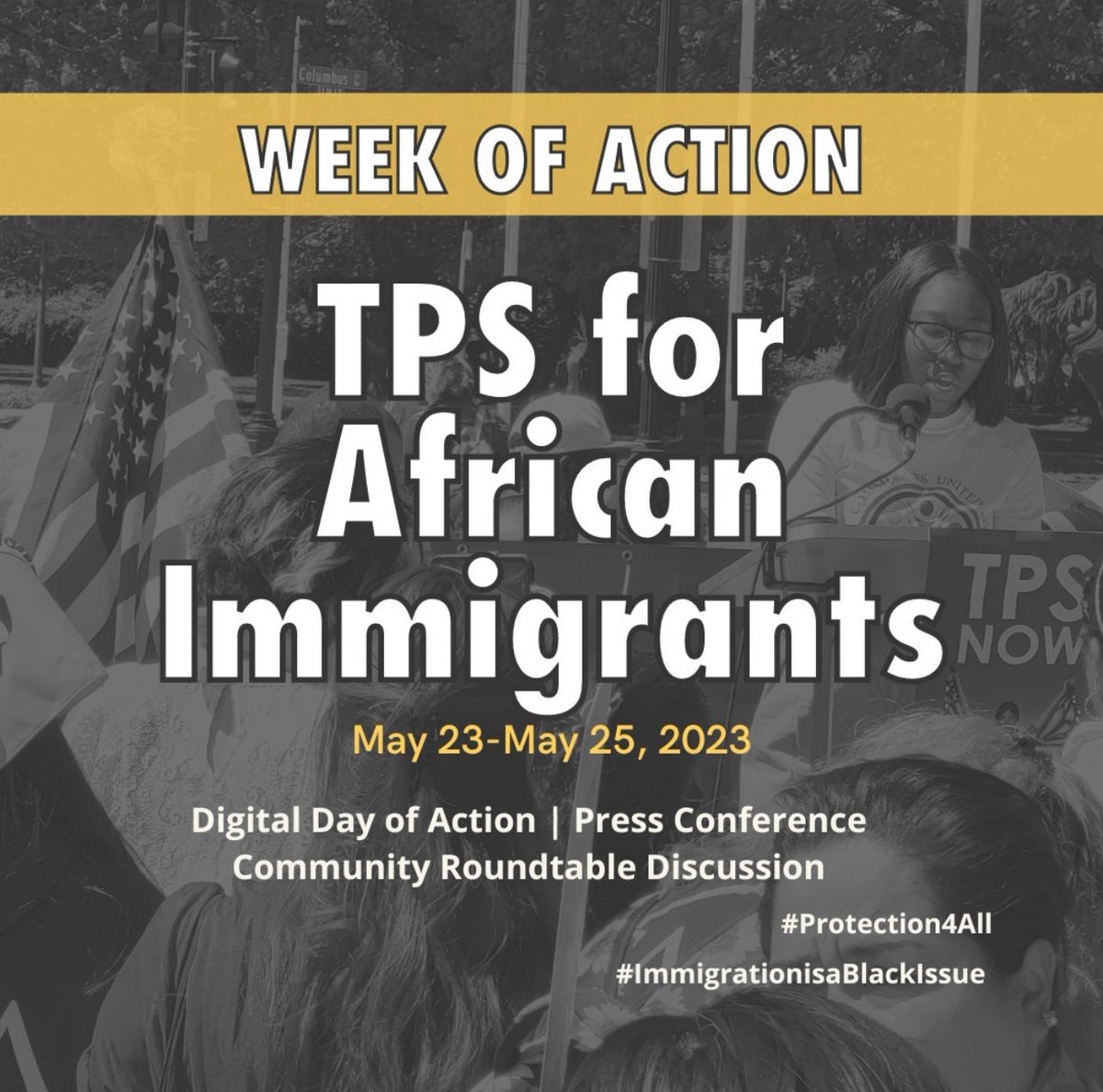 Ukraine was granted TPS just 8 days after the war began, yet we rarely see such swift action for Black immigrants. As advocates for immigrant rights, we demand better for African communities.@AfricansUS 
#ImmigrationIsABlackIssue #Protection4All
