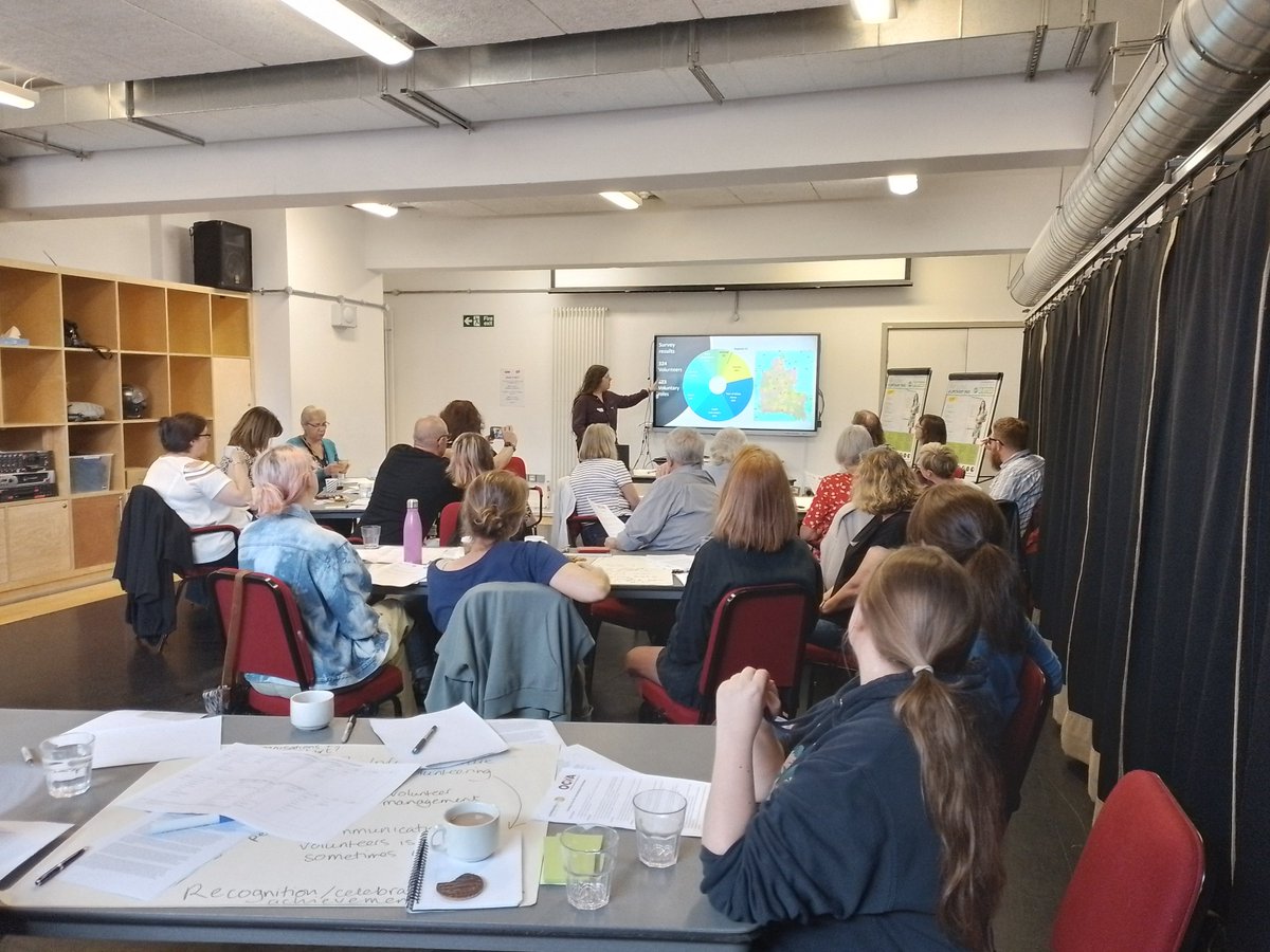 _ocva's tweet image. Amazing morning @ArtsatOFS with @OxCommunityBuzz for the next stage of the #VisionForVolunteering for #Oxfordshire. Talking with partners and friends about what volunteers need and how we make it happen. Lots of great ideas to feed into the Vision, watch this space! #volunteering