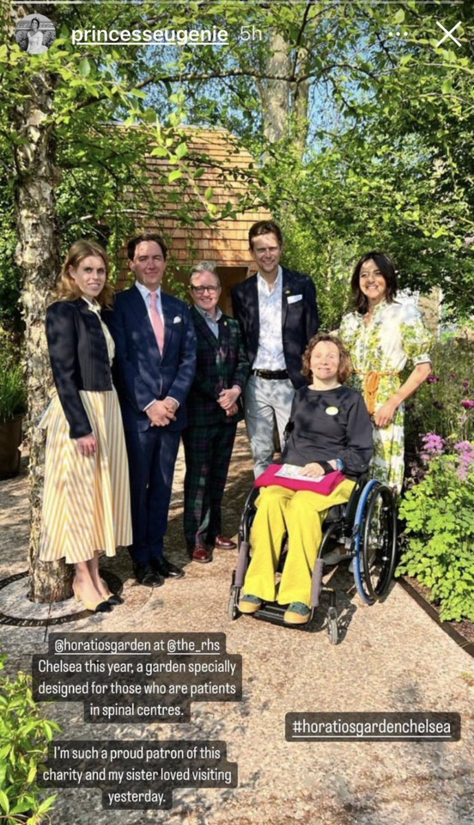 Princess Beatrice and Edo at the #chelseaflowershow2023