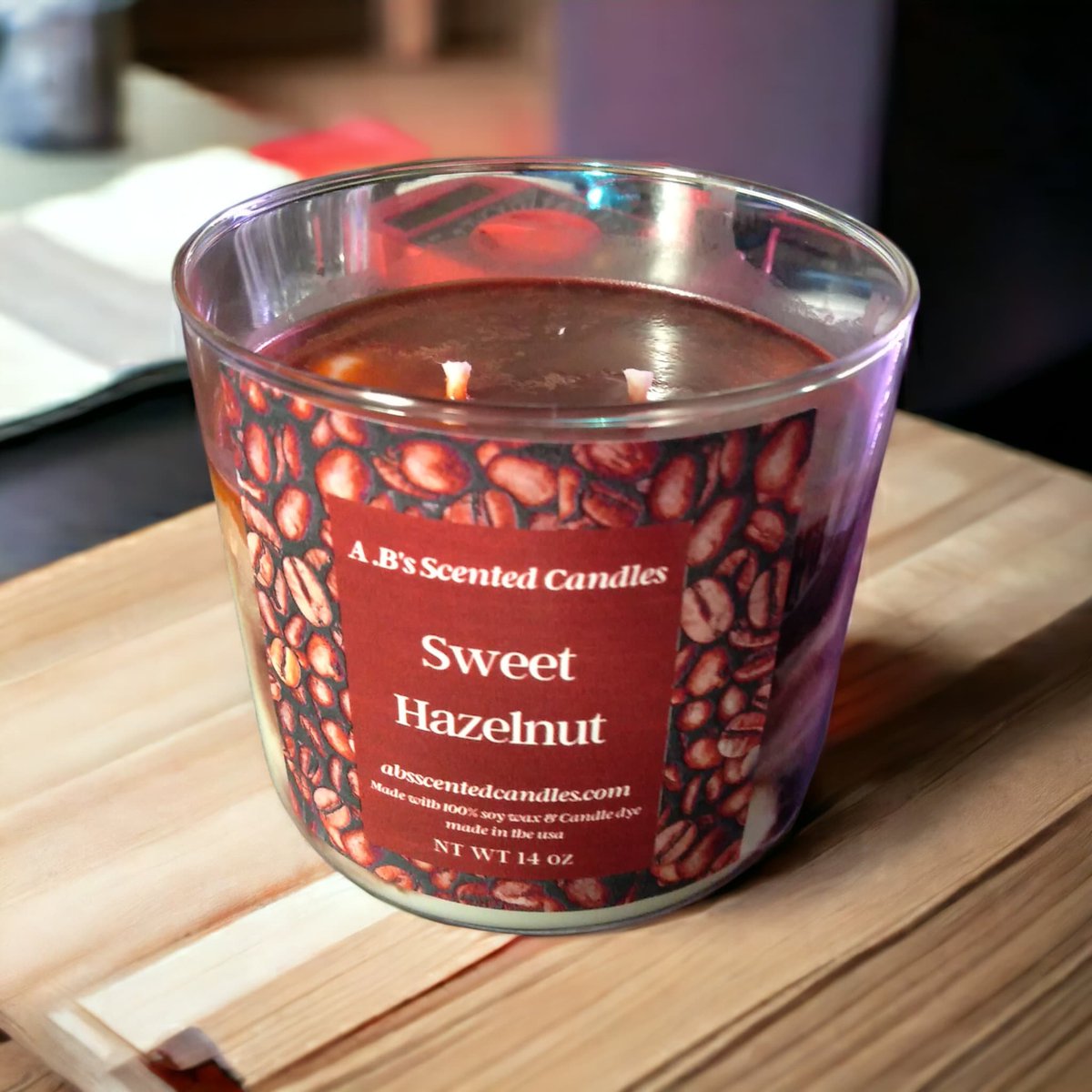 Excited to share the latest addition to my #etsy shop: Sweet Hazelnut etsy.me/3BNRoF8 #brown #soy #spicy #cotton #organicingredients #funnycandles #dessertcandles #candles #scentedcandles