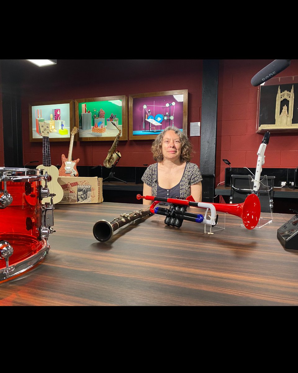 Blue_Fire_Films's tweet photo. Had a brilliant and informative day filming at @MoDiPAUB at @inspireAUB with Karen Wimhurst. This day was all about plastic musical instruments and the incredible opera Karen has written about plastic in the 20th Century.
#plastic #design #museums https://t.co/PWU0gFdRhW