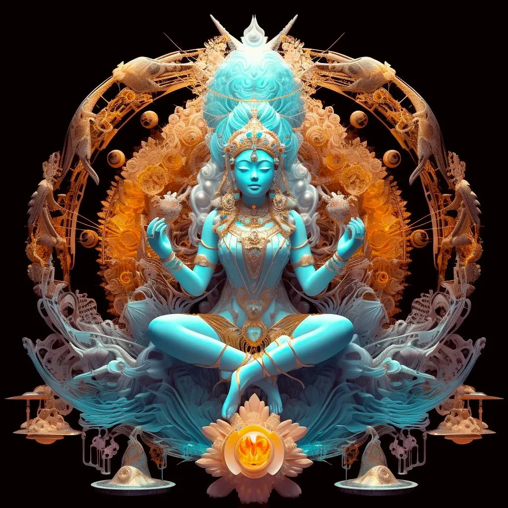 Iamshivanshsr's tweet photo. GM #nftcommunity
Godess Parvati Reimagined with Midjourney V5

#parvativalley #godessparvati #kalga #lifeinparvati #3dart #aiart #digitalart #art #3d #fractal https://t.co/V93ZbgmlwH
