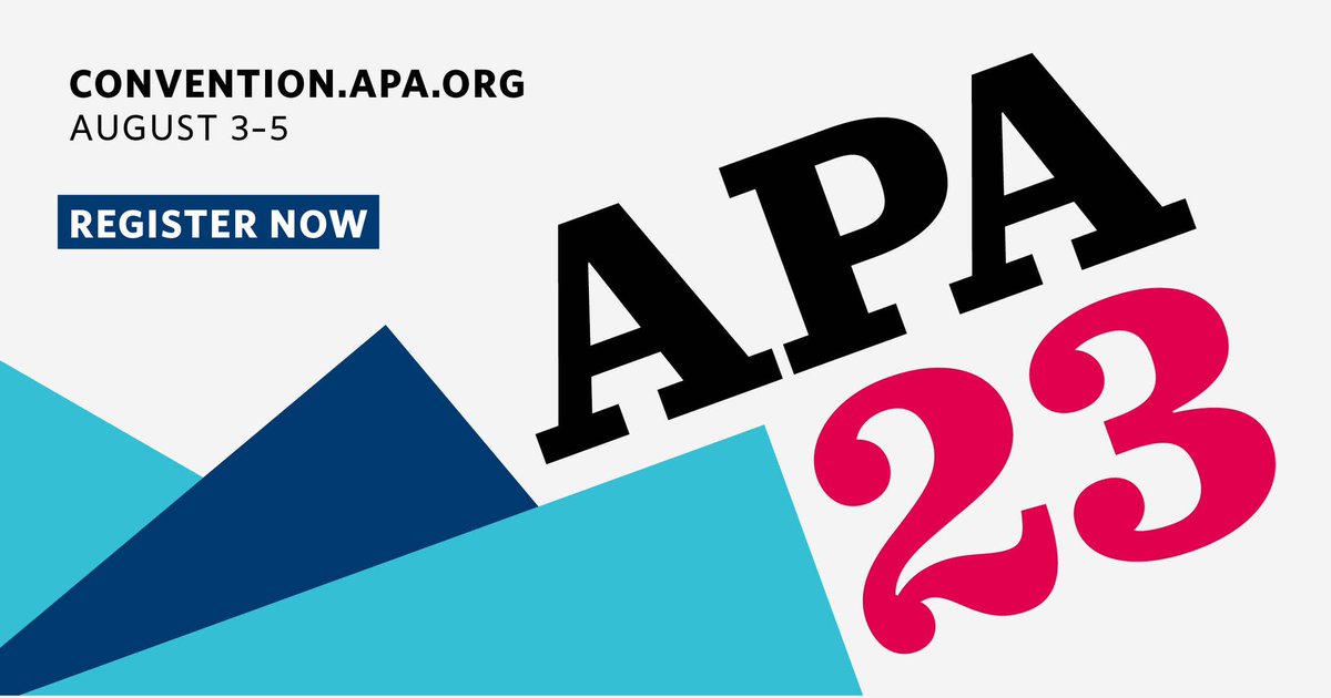 Have you registered for #APA2023? Early Bird registration closes next week! Stay tuned for some awesome Peds Psych programming this year in DC! 

my.apa.org/sso/convention…