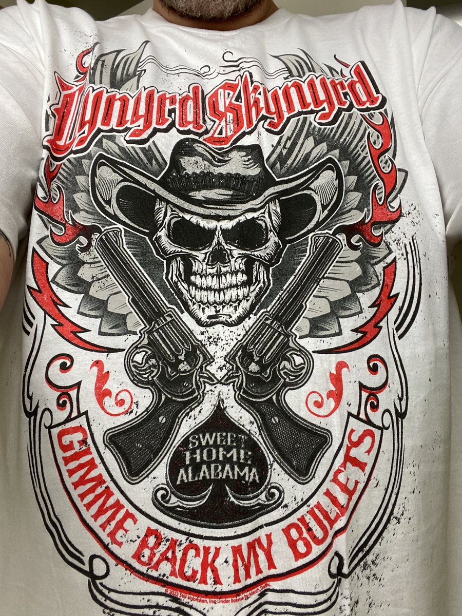 RockCowboyPhil's tweet image. Deeper in the South today🇺🇸🤠🇺🇸Seems appropriate to wear a little @Skynyrd 🇺🇸 #SimpleMan