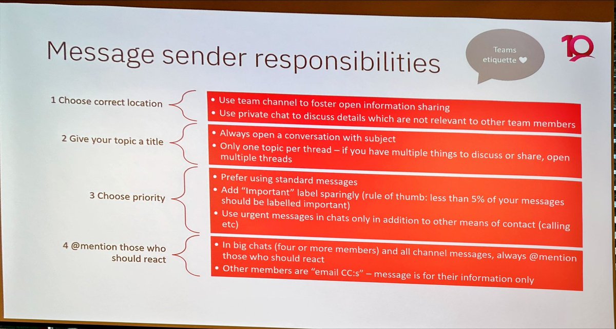 Schnella Schnyder ☮️ (@schnella) on Twitter photo Many good tips & recommendations from <a href="/katjajokisalo/">Katja Jokisalo | MVP 🇫🇮</a> how to tame the #MSTeams chaos-#CollabSummit
I really liked the session Many good tips & recommendations from <a href="/katjajokisalo/">Katja Jokisalo | MVP 🇫🇮</a> how to tame the #MSTeams chaos-#CollabSummit
I really liked the session
