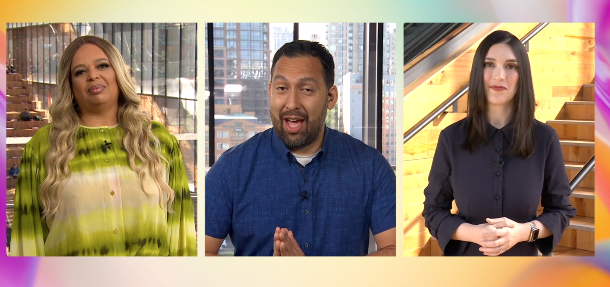 LanceUlanoff's tweet image. Always cool to see my pal @film_girl at work. Christina says we can take a sip of ..um...coffee every time they say &quot;AI&quot; #Build2023