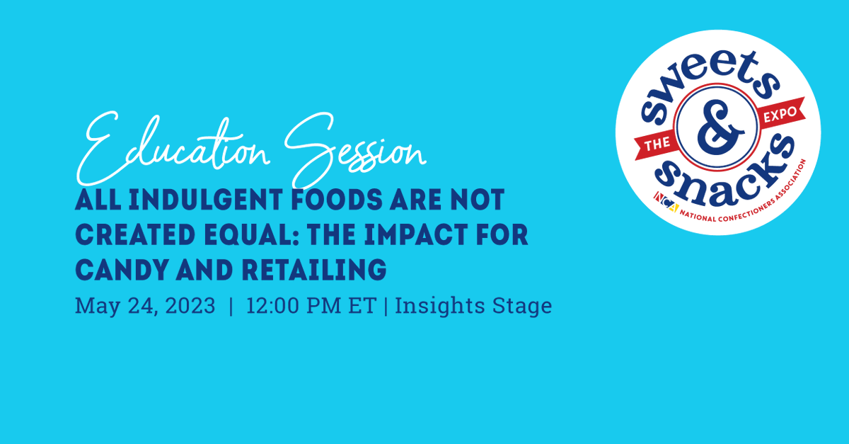 Don't miss out on Hank Cardello's education session called 'All Indulgent Foods Are Not Created Equal: The Impact for Candy and Retailing' tomorrow at 12:00 p.m. at the Insights stage. 

sweetsandsnacks.com/sessions/all-i… 

#SweetsAndSnacks