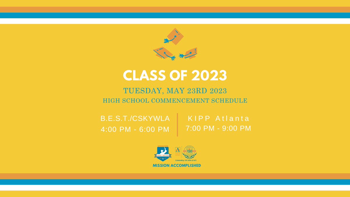 apsupdate's tweet photo. Today we celebrate B.E.S.T. Academy & Coretta Scott King Young Womenโs Leadership Academy! Well done, Scholars.๐๐ซ #APSGradNation23 #MissionAccomplished #APSGrad2023 https://t.co/3vUcDBftHZ