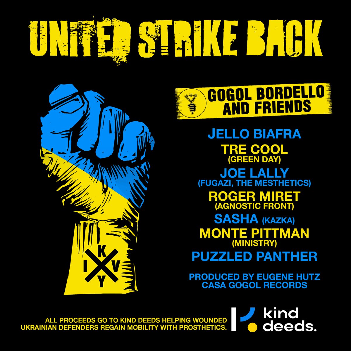 💥United Strike Back is out NOW💥 🎧 tinyurl.com/UnitedStrikeBa… All proceeds to KindDeeds, helping wounded Ukrainian defenders regain mobility with prosthetic.