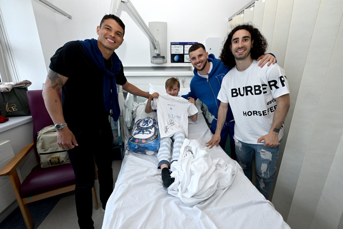 Chelsea FC Players with patients