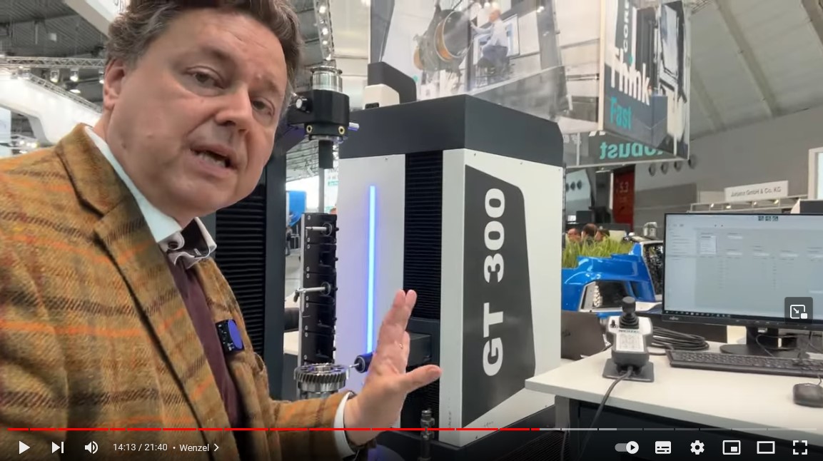 WENZELGROUP's tweet image. Wolfgang Kräußlich, Editor of QZ, looked around for innovations in #qualityassurance at the #Control23. At our booth, he immediately noticed the GT 300 #gear #measuring machine and pointed out the advantages offered by our innovative WM | Gear software.
youtube.com/watch?v=gWjjw0…