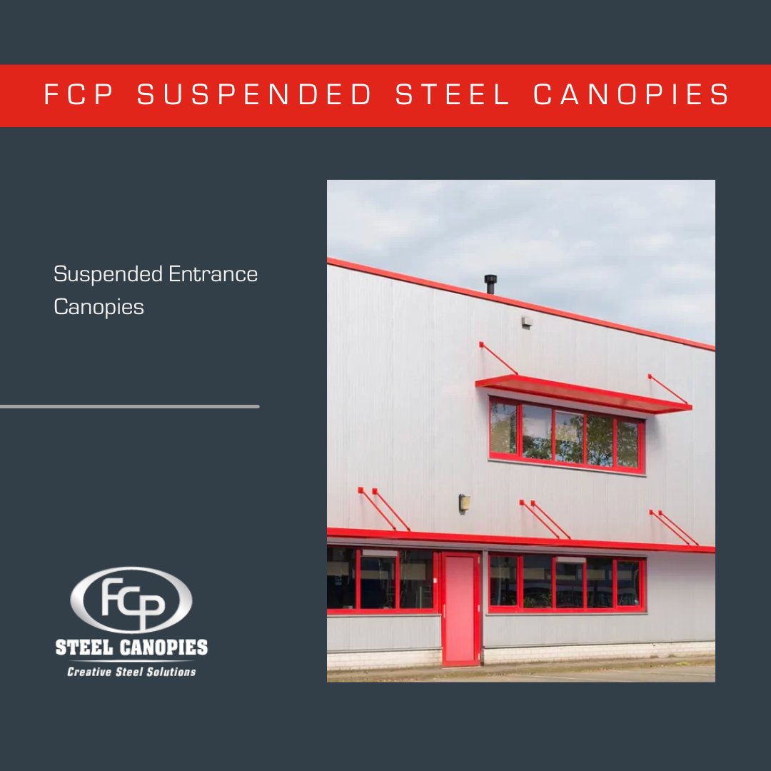 FCPMezzanine's tweet image. Enhance the architecture of your building with FCP Suspended Steel Canopies. Our canopies provide shade, protect against harsh weather, and add value to any space. Contact us today for a custom design! ow.ly/MB4750OtP6Z #canopies #suspendedcanopies #shadestructure
