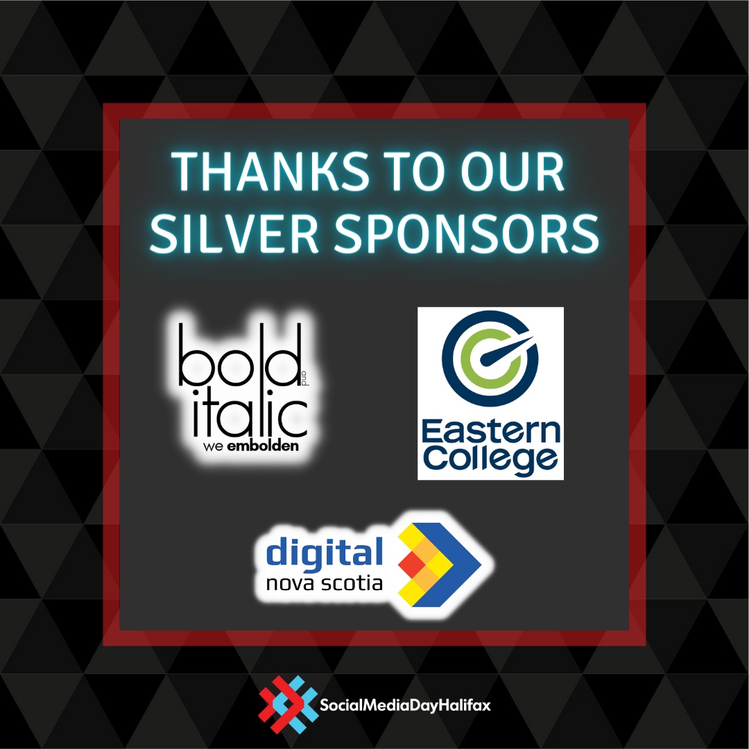 These sponsors help make Social Media Day the best event professional development event you'll attend all year! Thanks to @michellemccann, @EasternCollege and @DigitalNS for their support.

socialmediadayhalifax.com is just 2.5 weeks away!