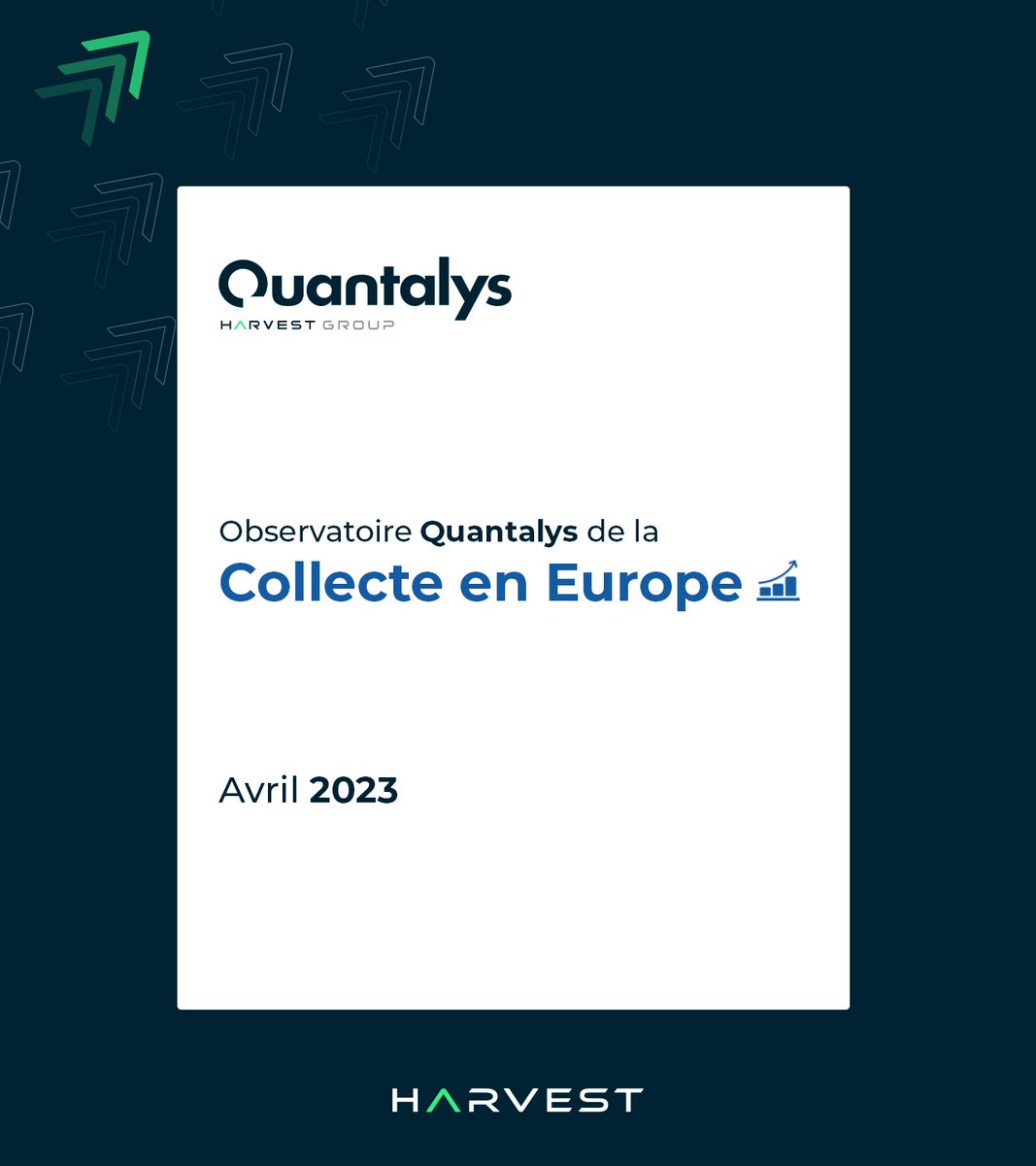 Quantalys's tweet image. 🔭L&apos;observatoire #Quantalys vous dévoilent les chiffres détaillés de la #collecte en Europe en avril.

→ 23 678 fonds distribués 
→ 11 milliards € de collecte
→ 8 821 milliards € d’encours

🔗En savoir plus: quantalys.com/Article/Consul…

#Assetmanagement @HarvestGroupe  @fidroit