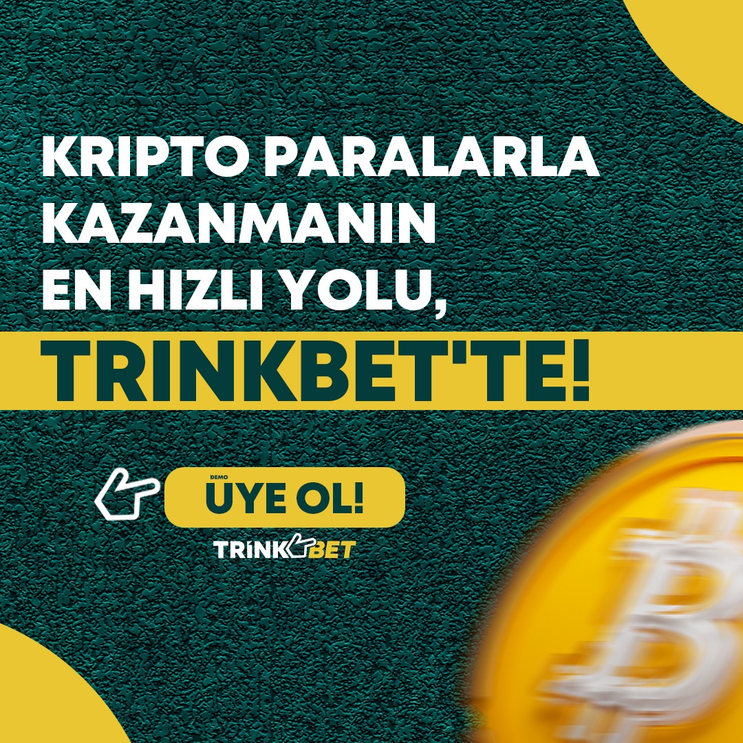 Kripto paralarla kazanmanın en hızlı yolu Trinkbet'te! 💰💹 Trinkbet, güvenilir ve heyecan dolu bir bahis deneyimi sunarak kripto dünyasında fark yaratıyor. 🎲

trnklink.com/affiliates/?bt…