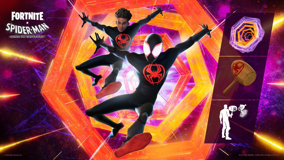 Miles Morales | Any Skin Giveaway 
                  [24 hours]
-Retweet 
-Follow Me &amp; <a href="/nintenboss/">Ninten</a> with Notis