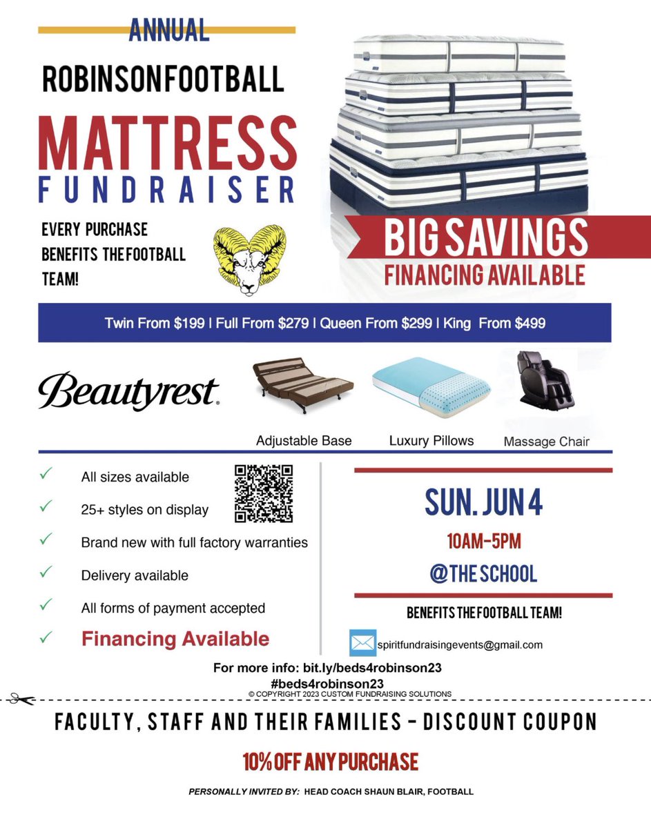 We are having a mattress sale…tell your friends!!