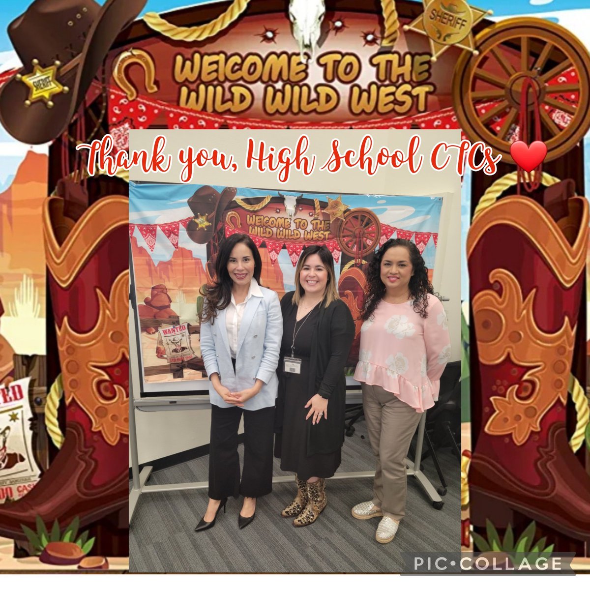 Thank you, Dahlya Watson-Rowe, Louisa Gallardo-Memorial, Joanna Martinez-IB/Lamar, (not pictured) Daniel Trevino-McHi, &amp; Sandra Saenz-Achieve ECHS. For all your dedication and hard work throughout this school year. High School Testing Coordinators.