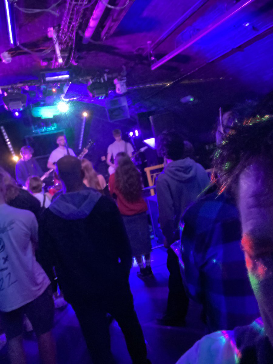 SMackney's tweet photo. Out at college bands night. Is it a bad sign that the gen zeds around me have brought earplugs? https://t.co/OUrB3C9b6H