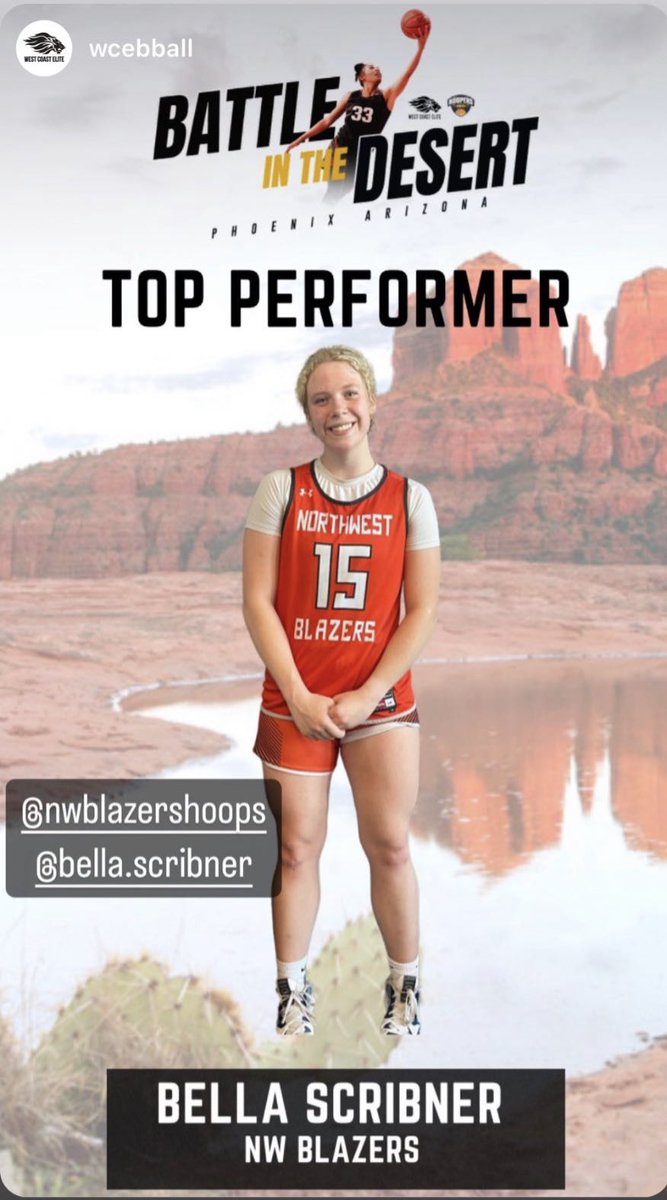 This weekend I had the opportunity the play in Arizona in The Battle in the Desert tournament. I averaged 10 reb and 8 ppg. We went 3-1 with some good competition. I also was gifted MVP for game 3, having a huge comeback from being down by 13 at half and taking the win.