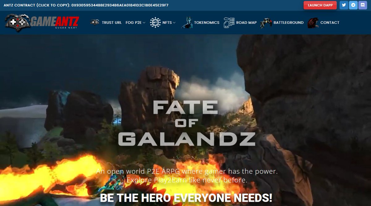 Our website is under heavy updating fire 🚀🚀and so is our #FateofGalandz #Play2Earn . Be the hero Galandz needs and have fun with your NFT CHAMPIONS... #WeMoveAsOne #hiddengems #BUIDLing  #PowerToTheGamer