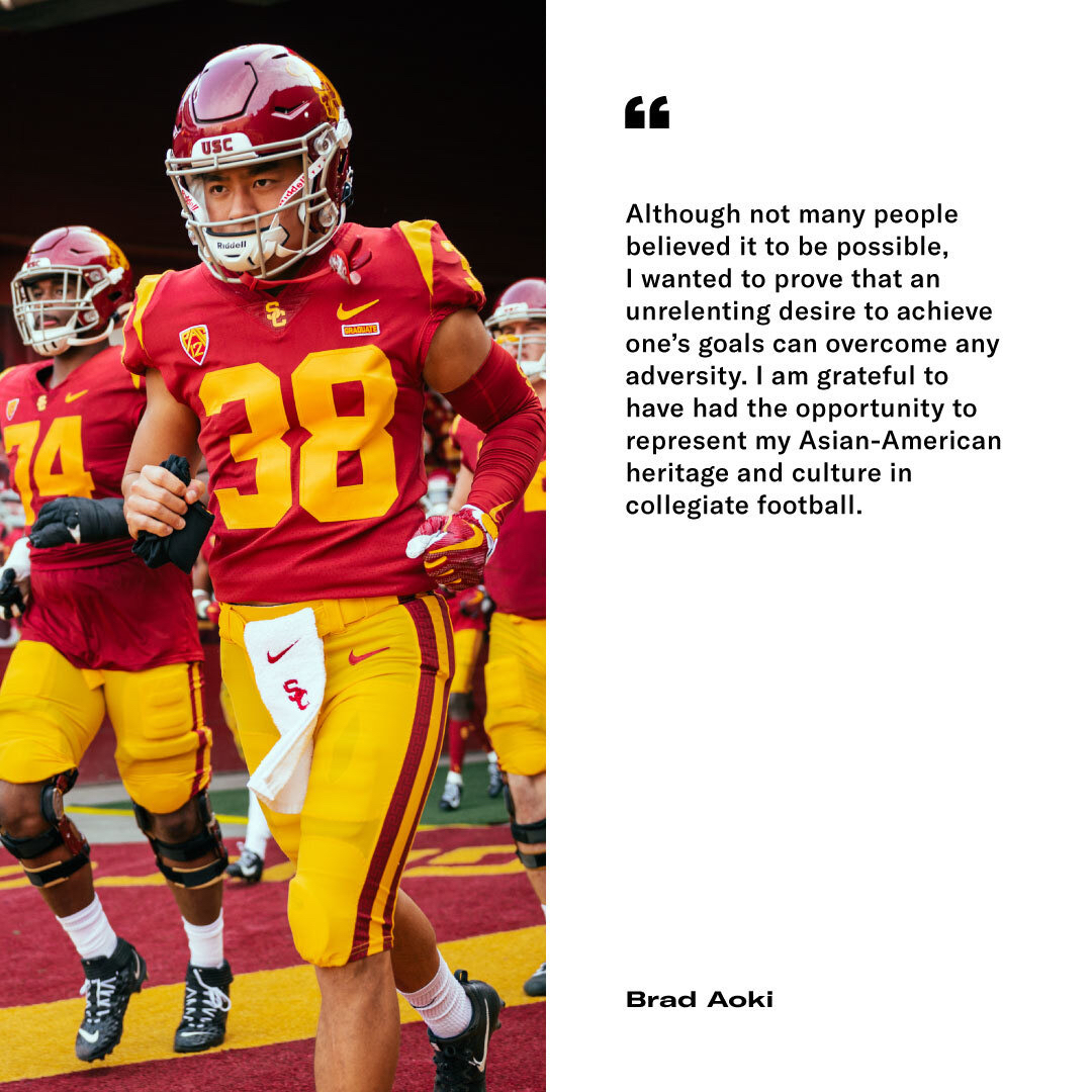 WilsonFootball's tweet image. In honor of #AAPIMonth, we are sharing the stories of those having an impact in their respective field.

Today, we are honored to highlight the story of @CSUFootball Grad Assistant, @BradAoki. 

Swipe through to learn more about Brad’s story! 🙌
#StandUnited #WilsonFootball