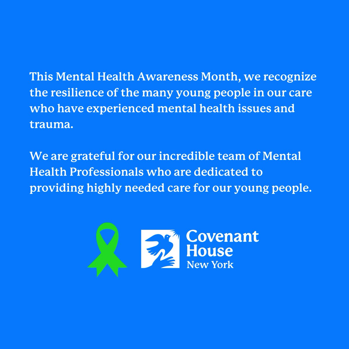 This #MentalHeathAwarenessMonth, we recognize the resilience of the many young people in our care who have experienced mental health issues and trauma. Swipe through to learn about the Mental Health support that many youth recieve when they arrive at CHNY.
