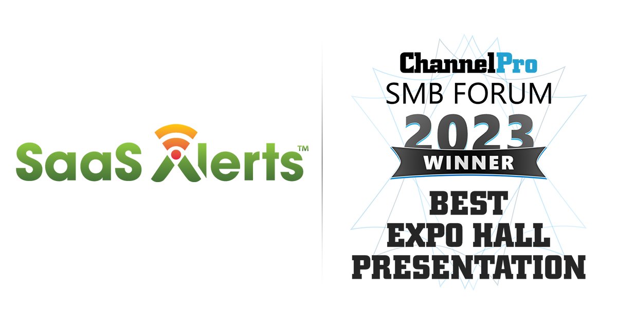 Cheers to <a href="/SaasAlerts/">SaaS Alerts</a> for winning the Best Expo Hall Presentation award at the May 9-10 Chicago #ChannelProSMBForum! ow.ly/YHla50OqxMa